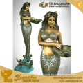 Garden Brass Mermaid Fountain GBF-G036V